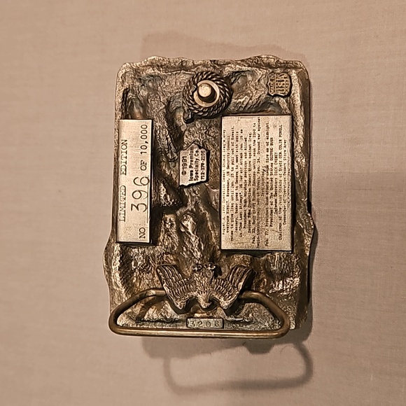 Pewter 1991 Operation Desert Storm Belt Buckle #396 - Picture 4 of 11